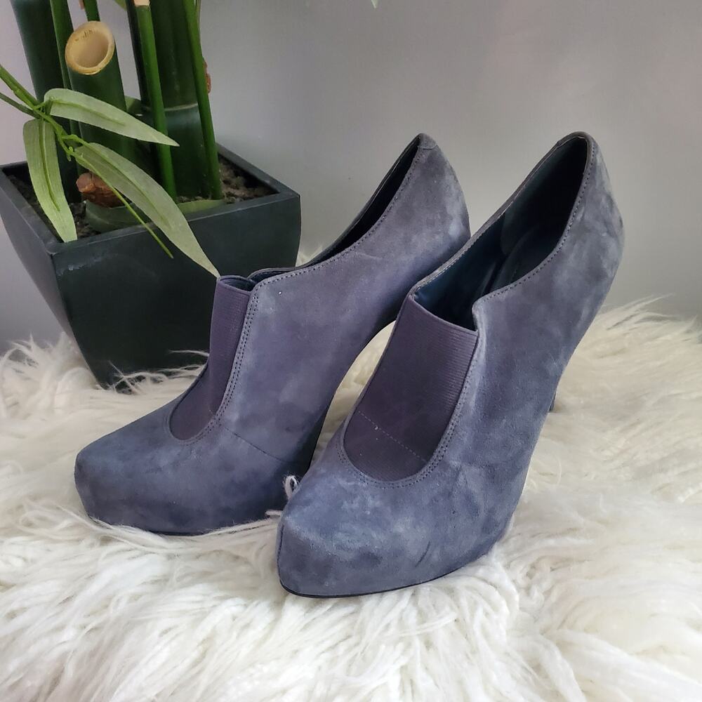 BCBGeneration Priyah Suede Shoe Boots Denim Blue 8B